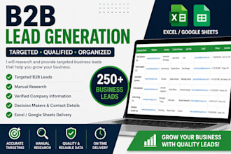 do targeted b2b lead generation and build a qualified leads list