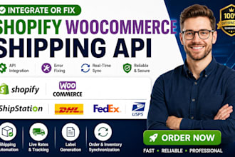 integrate or fix shopify woocommerce shipstation dhl fedex usps API