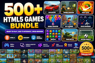 give you 500 HTML5 games bundles