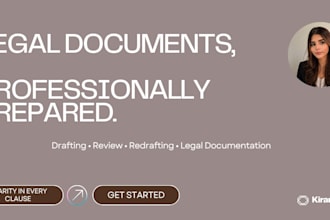 draft and review contracts, agreements and legal documents
