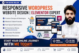 build responsive wordpress website design or redesign wordpress site