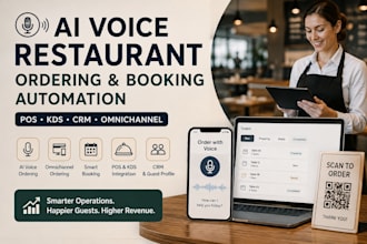 build ai v0ice restaurant ordering omnichannel booking automation pos kds CRM