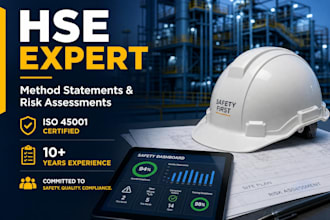 prepare professional hse method statements and risk assessments