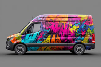 create a professional custom car wrap design