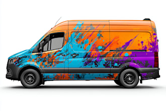 design eye catching vehicle wrap graphics for your car