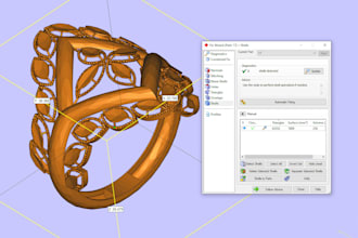 fix, change weight, repair and modify stl files for 3d printing