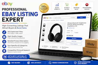 do ebay listing creation and store optimization