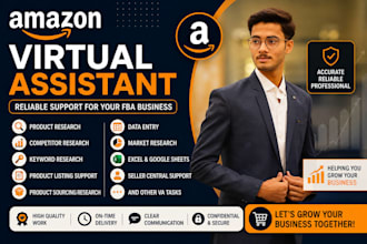 be your amazon virtual assistant for fba