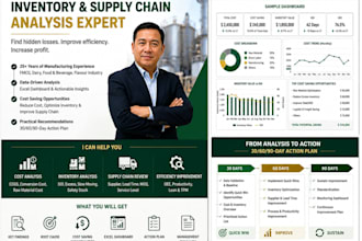 analyze your manufacturing cost, inventory and supply chain