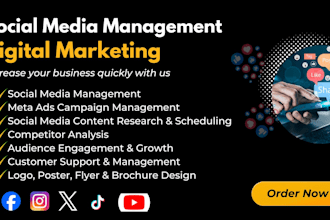 be your social media marketing manager for facebook
