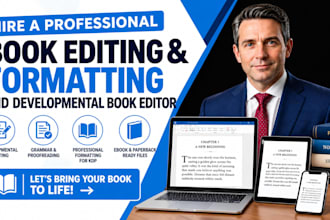 book editing and formatting and developmental book editor
