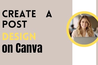 create a post design on canva