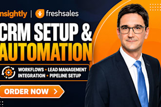 setup insightly crm freshsales automation workflow lead management integration