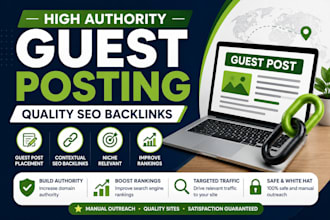 do high authority guest posting and SEO link building