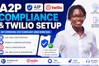 setup a2p 10dlc, twilio integration and gohighlevel SMS compliance