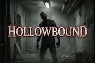create steam capsule art, steam banner, steam game art for indie horror games
