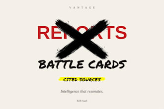 write competitor battle cards for b2b saas and ai products