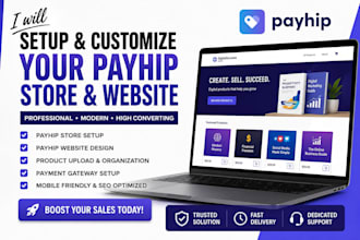 setup and customize your payhip store and website