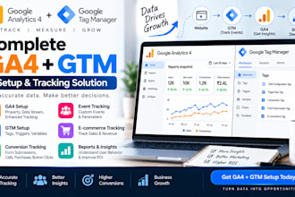 set up ga4 and google tag manager conversion tracking