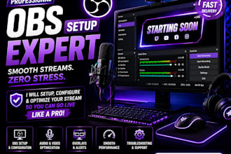 set up obs studio for professional youtube live streaming