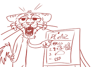 draw a goofy doodle of your oc