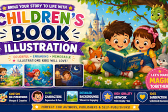create magical storybooks for children with beautiful illustrations