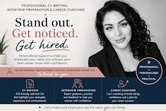 provide CV writing editing and feedback services