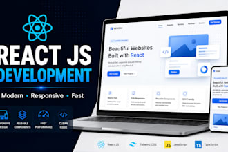 build custom react js frontend web applications