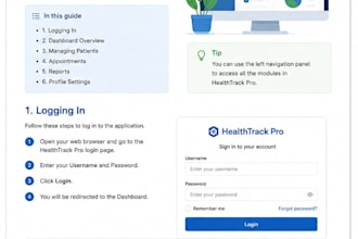 create professional technical documentation and user guides