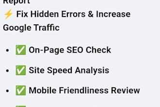 provide professional website SEO audit report and analysis