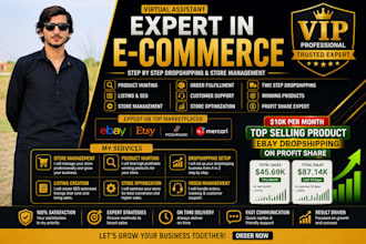 do ebay dropshipping , product hunting and store management