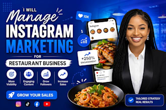 manage instagram marketing for restaurant food business post instagram contents