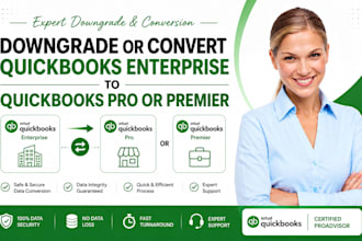 downgrade or convert quickbooks enterprise to quicbooks pro or premier