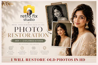restore old damaged photos and colorize them in HD