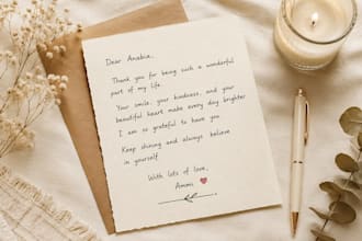 turn your typed text into a beautiful handwritten letter