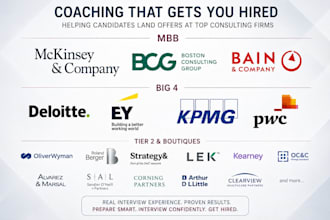 review and optimize your resume for mbb and top consulting firms