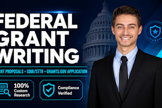 prepare federal grant proposal grant application grant writer sbir