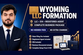 register full llc in wyoming, registered agent and get ein
