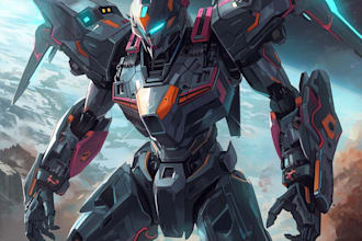 illustrate your mecha, robot and armored characters