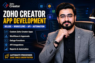 develop zoho creator apps, workflows and deluge automation