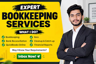 do quickbooks online bookkeeping, cleanup, reconciliation and financial reports