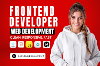 build, rebuild website as fullstack developer, frontend developer