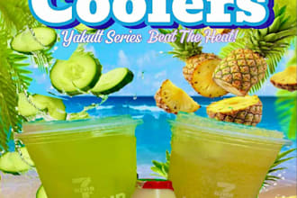 design something stunning vibrant beverage
