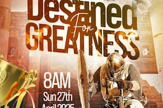 design a professional church conference flyer