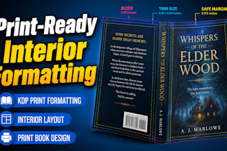 format your paperback or hardcover interior for kdp print ready