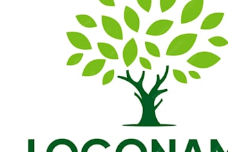 design elegant and powerful trees logo