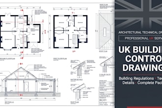 create UK building control drawings for building regulations approval
