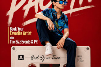 design professional concert event poster and social media flyer