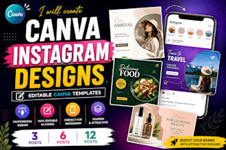 create canva social media posts and  canva templates