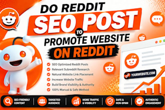make reddit seo post and comment for saas, ai startups, business brand website